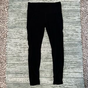 Athleta black mesh leggings - small